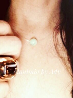 FLOATING PERIDOT Mint Green Floating Bead Necklace